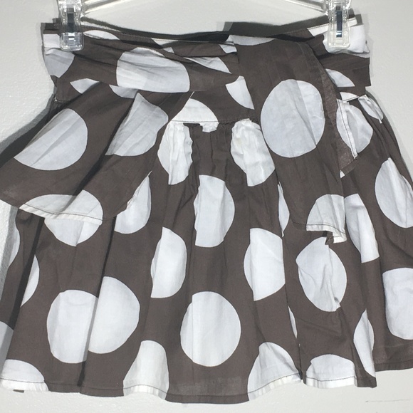 MINI BODEN brown Polka Dot Skirt Size 5-6